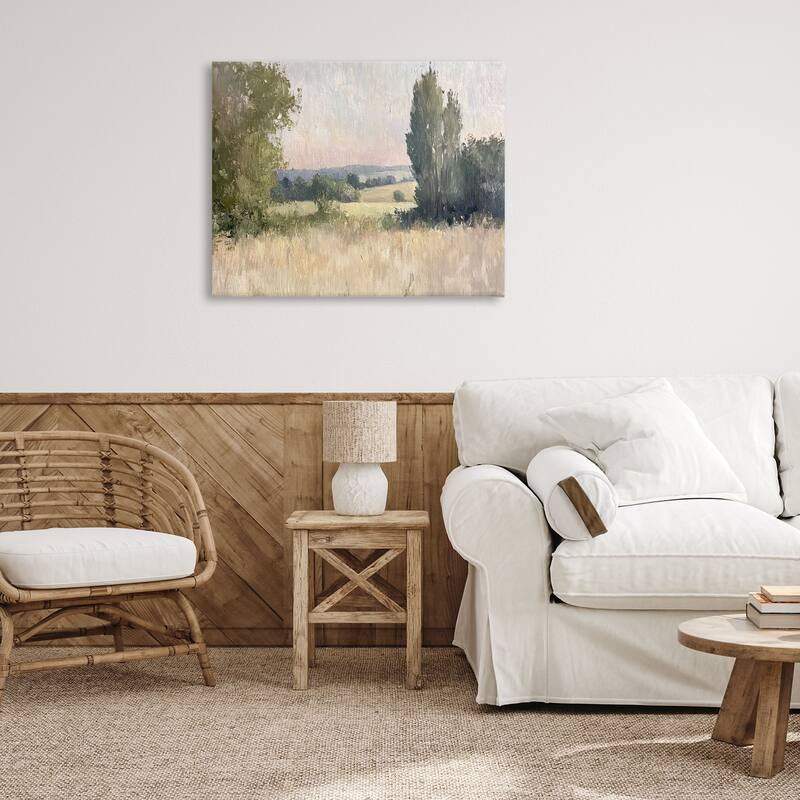 Stupell Tranquil Abstract Countryside Canvas Wall Art Design By Petal Prints Design