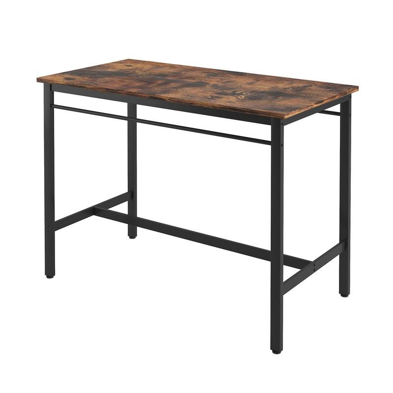 5-Piece Kitchen Counter Height Table Set, Bar Table with 4 Stools
