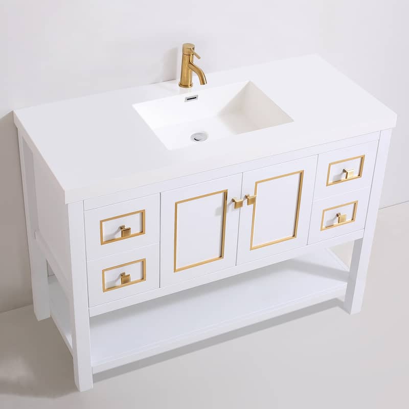 Davis 48" Single Bathroom Vanity Set