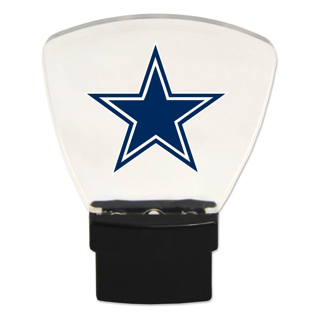 NFL LED Night Lights, Dallas Cowboys, with Team Logo