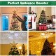 preview thumbnail 7 of 16, Yescom Christmas Tree Topper Star, 3D Snowflake Rotating Projector, LED Lights, Golden Star Xmas Décor - One-size