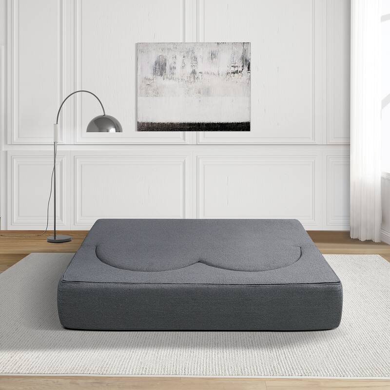 GDFStudio - Corduroy 2-Seater 79" Folding Floor-to-Ceiling Sofa Bed