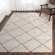 preview thumbnail 2 of 120, Nourison Brisbane Large Diamond Geometric Modern Shag Area Rug