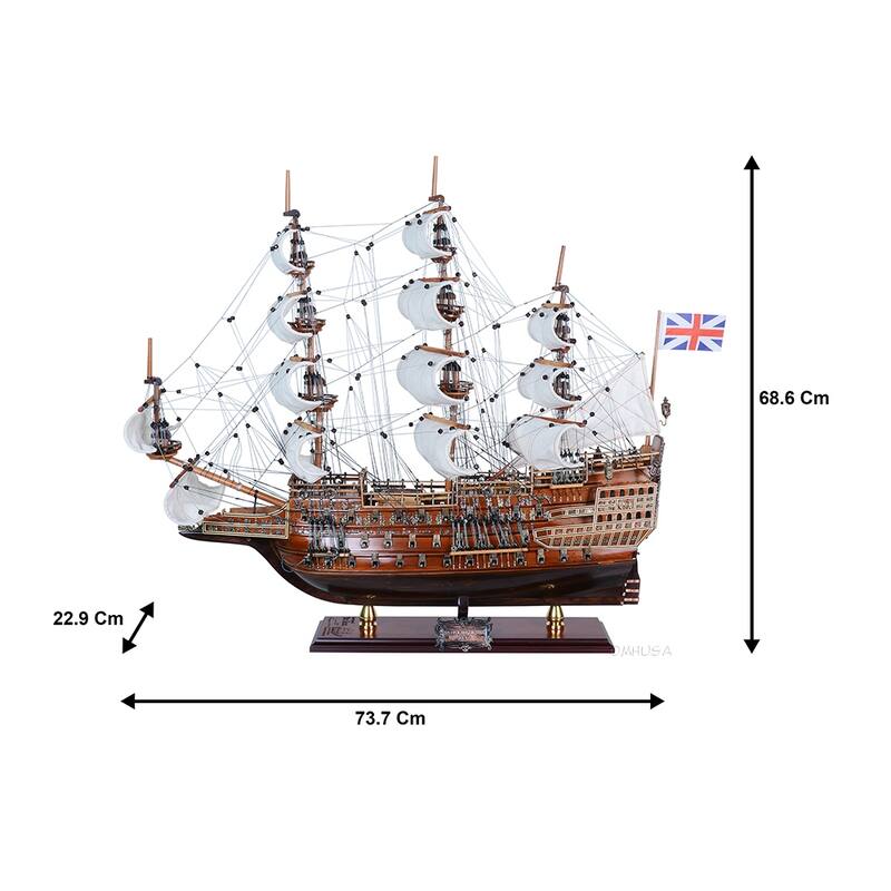 Sovereign of the Seas Medium Downwind Full Sails Limited Edition Only 100 Produced Admiral Line