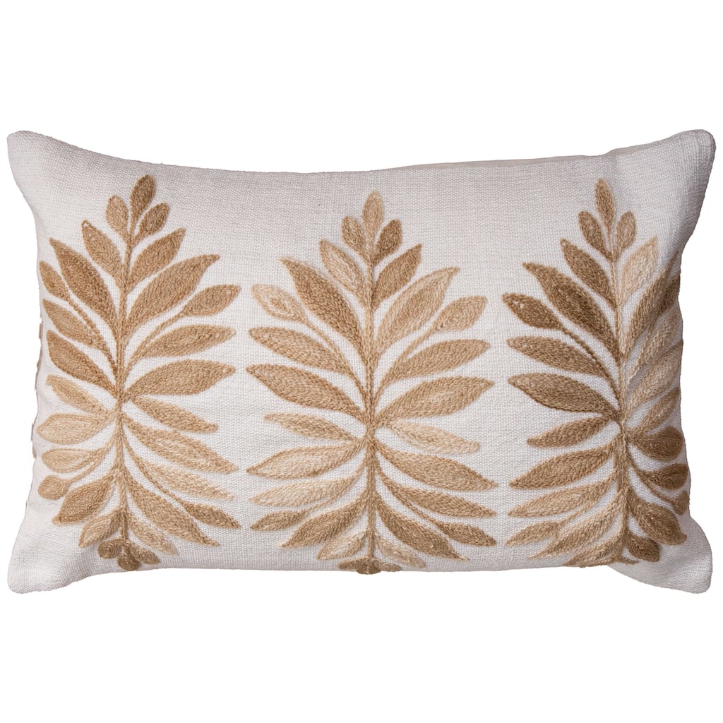 Rizzy Collection Botanical Modern Lumbar Throw Pillow