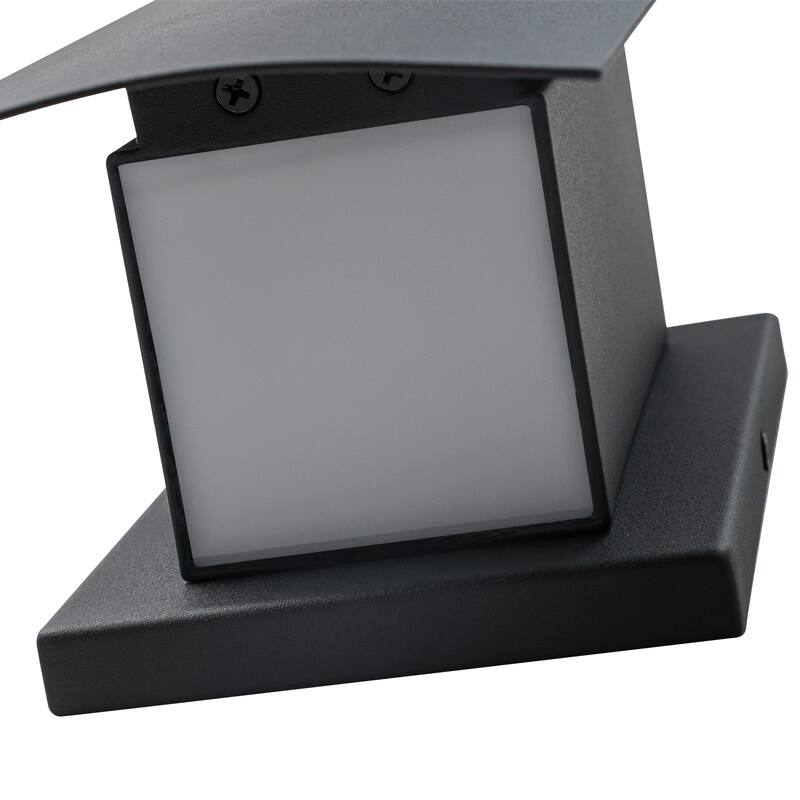 Matte Black Integrated LED Outdoor Wall Sconce