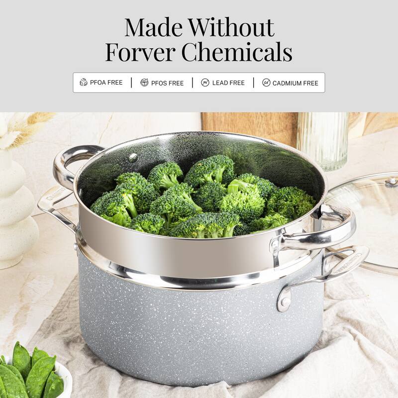 Granitestone Ceraluxe 20 Piece Nonstick Ceramic Cookware & Bakeware Set