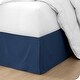 preview thumbnail 17 of 38, Bare Home Pleated Bed Skirt - 15-Inch Tailored Drop Easy Fit California King - Dark Blue