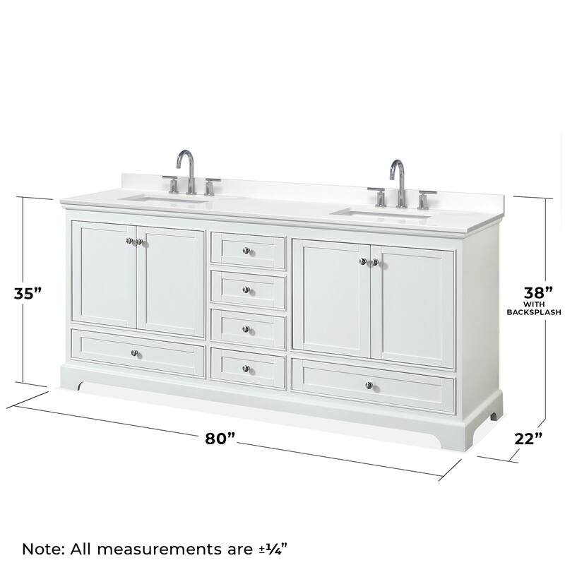 Wyndham Collection WCS202080D-QTZ-US3M70 Deborah 80" Free Standing