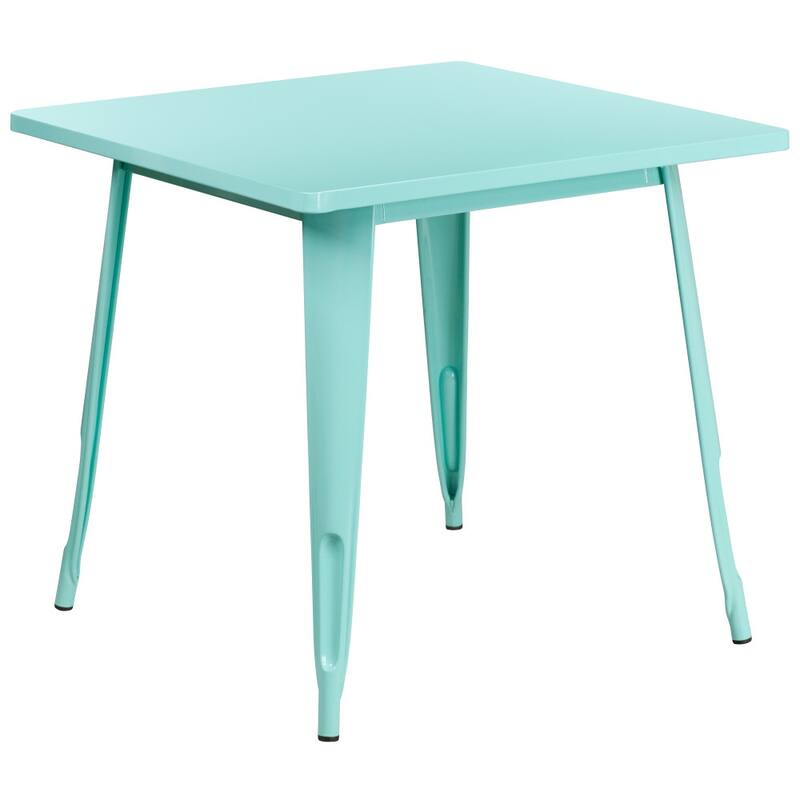 31.5'' Square Metal Indoor-Outdoor Table