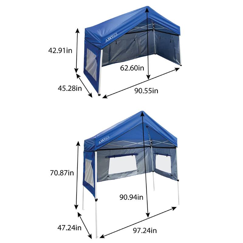 Caravan Canopy SkyBox Instant Sport Shelter - 3.2' x 6.5' - Blue