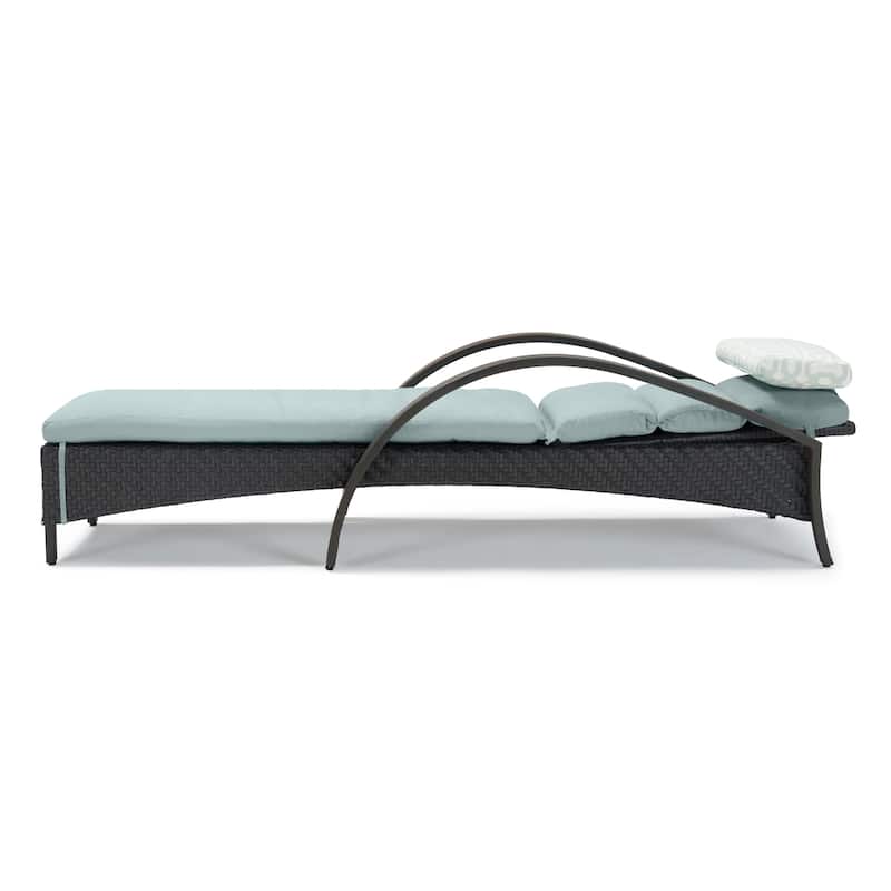 Barcelo 2 Piece Sunbrella Outdoor Patio Chaise Lounges Set