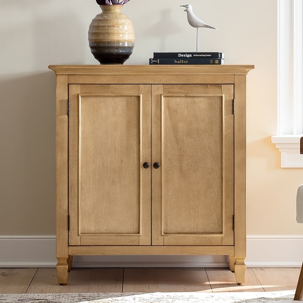 HULALA HOME Fausta Traditional Foldable Solid Wood Cabinet With