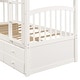 preview thumbnail 11 of 36, Twin Over Twin Bunk Bed with Ladder and Safety Rail, Twin Trundle Bed with 3 Drawers for Teens Bedroom, Guest Room Furniture