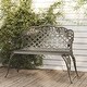 preview thumbnail 1 of 19, vidaXL Patio Bench 42.5" Cast Aluminum - 42.5" x 23.6" x 32.7" Green 42.5" x 23.6" x 32.7"