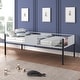 preview thumbnail 4 of 18, Black Twin Size Steel Triple Bunk Bed with Vent Board, Sturdy Metal Frame, Noise-Free Wood Slats, Separatable into three beds