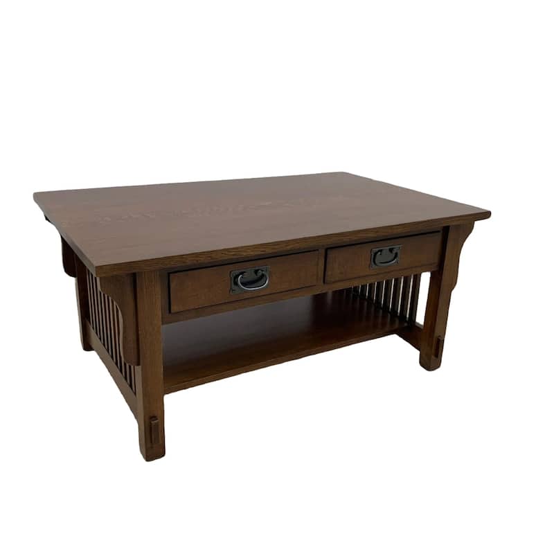 Mission Crofter 4 Drawer Coffee Table with Spindles - 40"