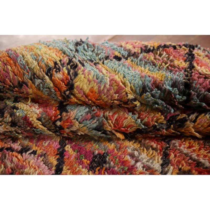 Trellis Plush Moroccan Oriental Area Rug Handmade Wool Carpet - 4'2" x 6'11"