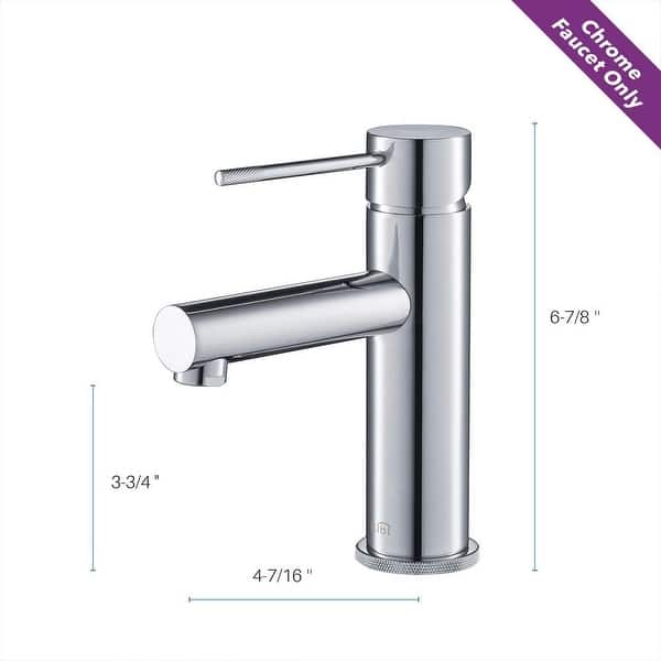 dimension image slide 8 of 11, Luxury Solid Brass Single Hole Bathroom Faucet