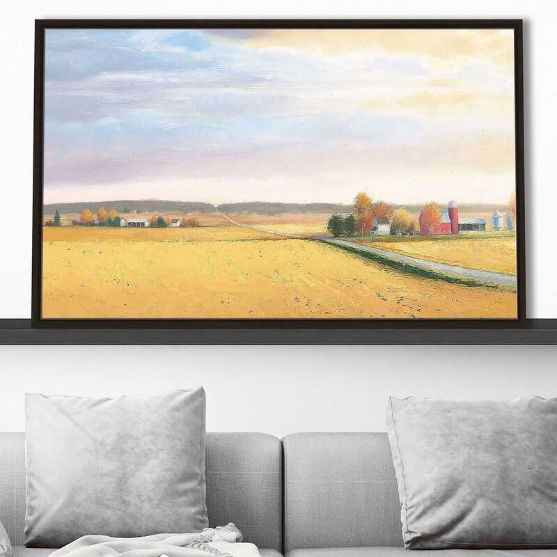 "Heartland Landscape Farm" Print on Floating Canvas