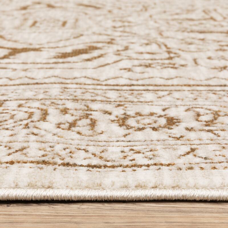 Style Haven Ingram Two-Tone Traditional Medallion Area Rug