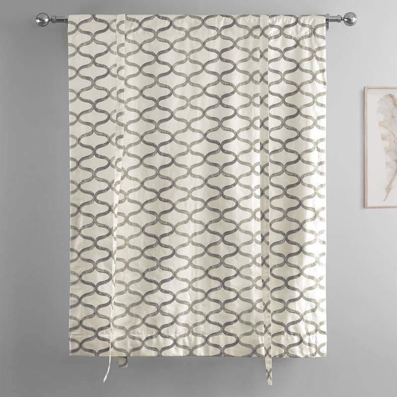Exclusive Fabrics Illusions Printed Cotton Tie-Up Window Shade - 46 X 63