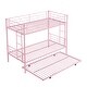 preview thumbnail 10 of 16, Metal Bunk Bed with Trundle, Space-Saving Design