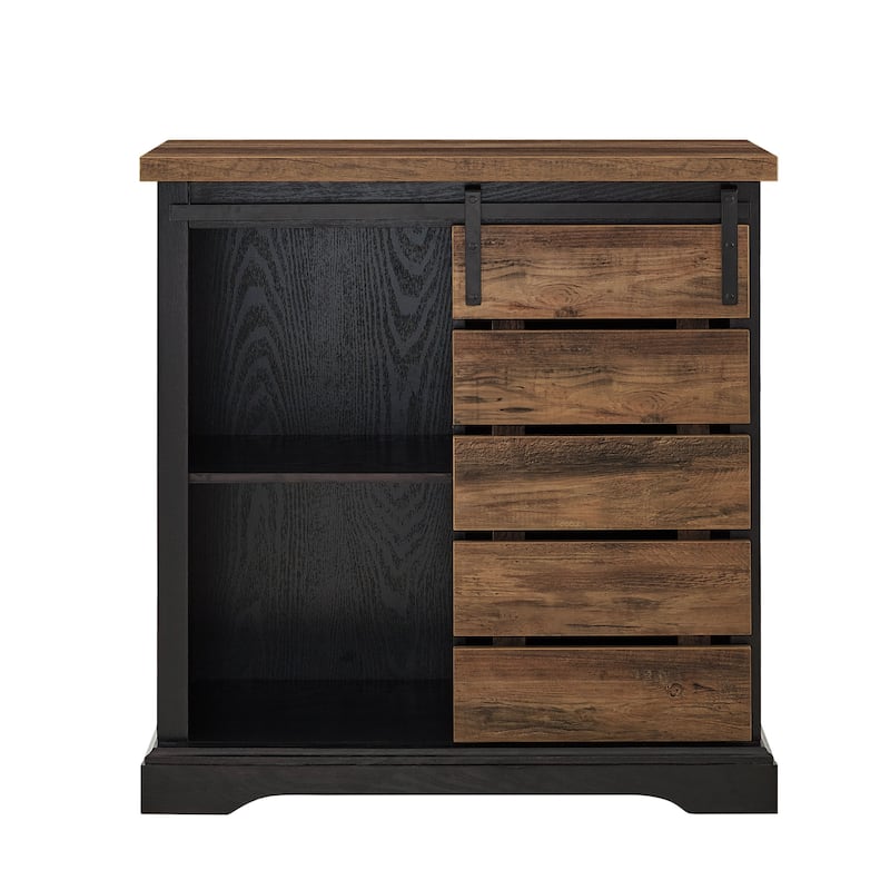 Middlebrook Kujawa 32-inch Sliding Slat Door Cabinet