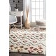 preview thumbnail 12 of 15, Brooklyn Rug Co Boho Sot and Plush Moroccan Variations Rainbow Trellis Shag Multi Rug