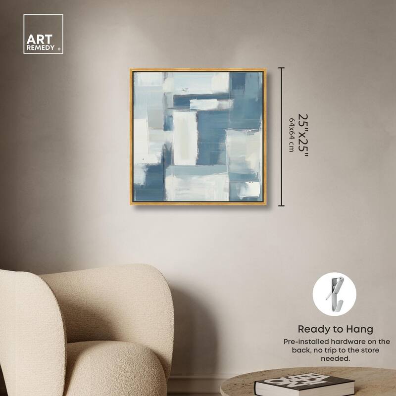 Deconstructed Blue III Canvas by Art Remedy