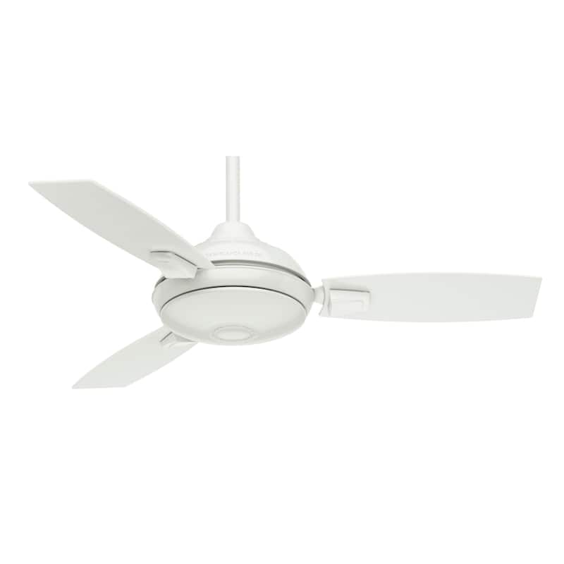 Casablanca 44" Verse Outdoor Ceiling Fan with LED Light Kit and Handheld Remote - Contemporary Retro - DAMP RATED!