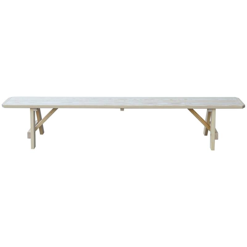 Pine 8' Traditional Bench