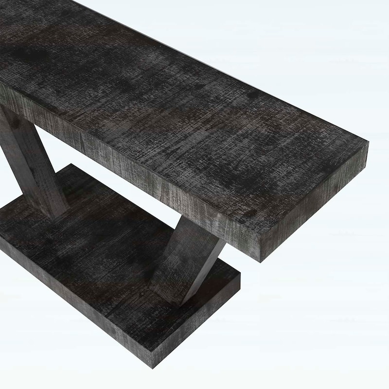 Console Table with 2-Tier Wood Storage,for Hallway,Living Room & Behind Sofa
