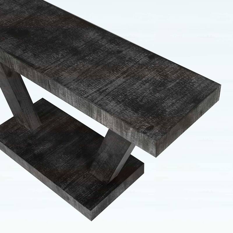 Vintage Distressed Wood Entryway Console Table
