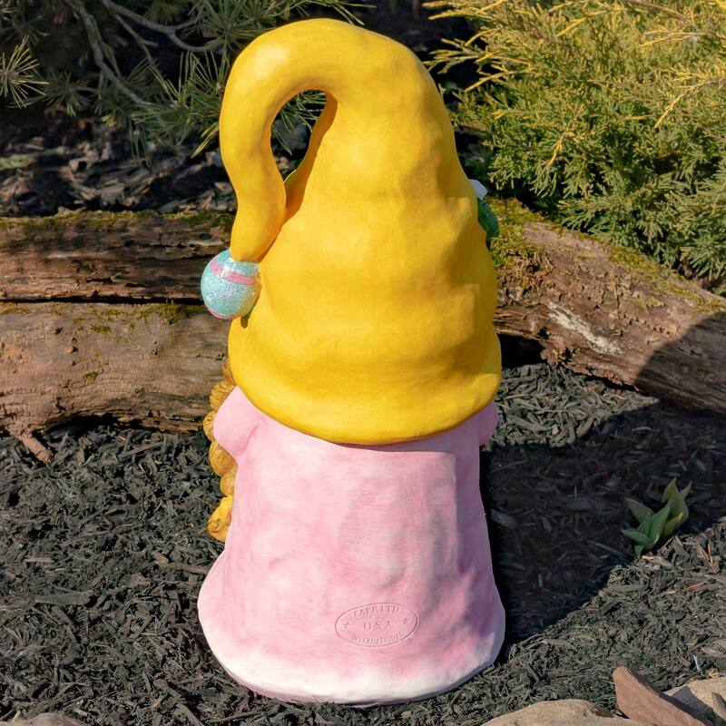 Set of 2 Easter Garden Gnome Couple with Bunny Ears