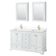 Option White, Gold Trim, White Quartz Top