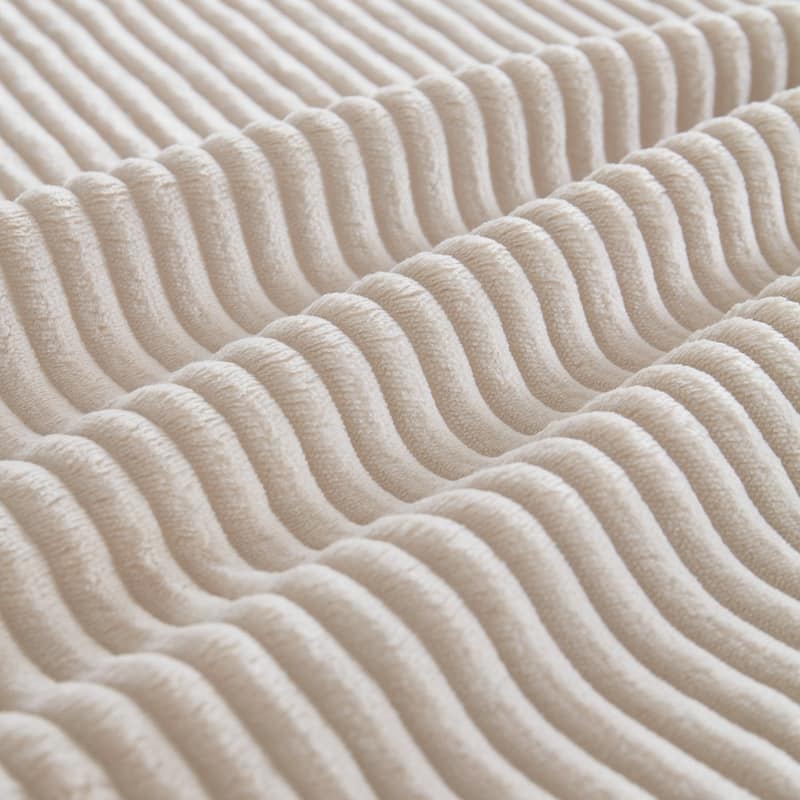 96.9" L-Shaped Corduroy Sectional Sofa, No Assembly Required