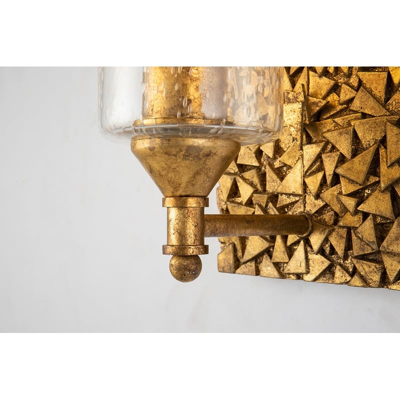 Mosaic 1-Light Gold Wall Sconce - small