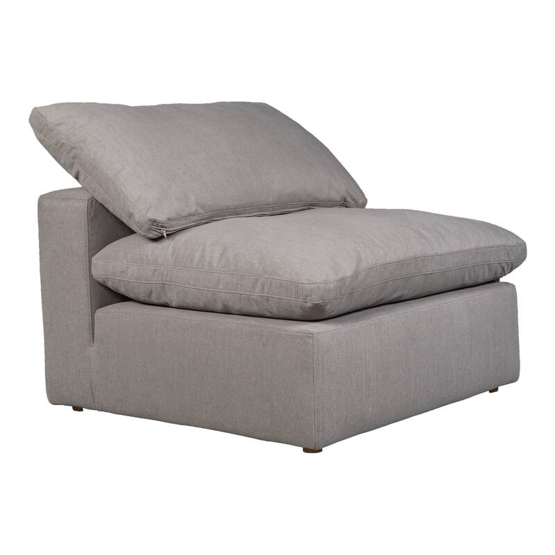 Aurelle Home Tami Modular Sectional Piece - Armless Chair - 38" x 38" - 38" x 38" - Peyton Slate