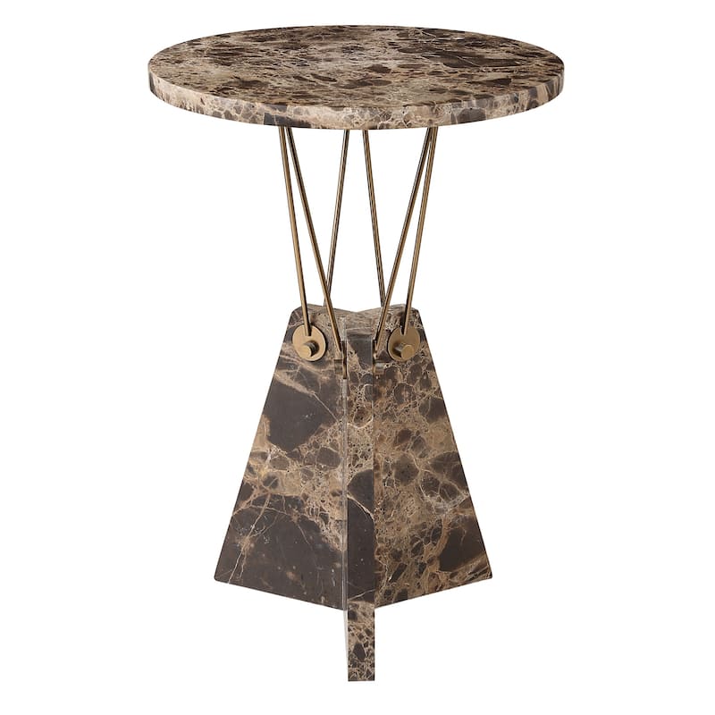 Uttermost 50002 Levitate 16" Diameter Marble Accent Table