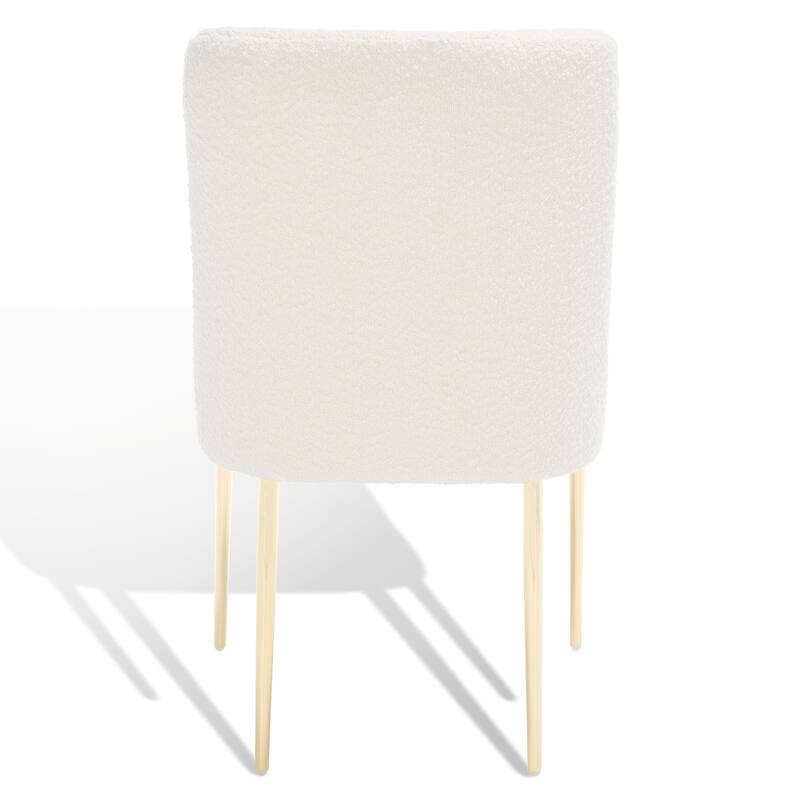 SAFAVIEH Couture Melonie Velvet Accent Chair - Mustard / Brass - 28"x23"x35.3" - 28" W x 23" D x 35" H - 28Wx23Dx35H