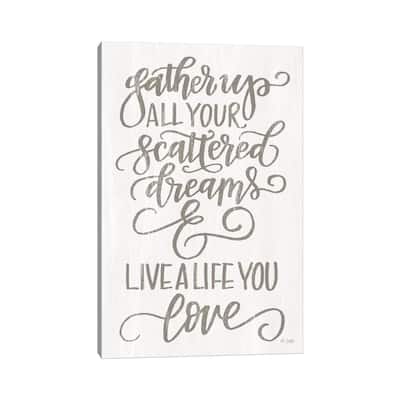 iCanvas "Live A Life You Love" by Jaxn Blvd. Canvas Print