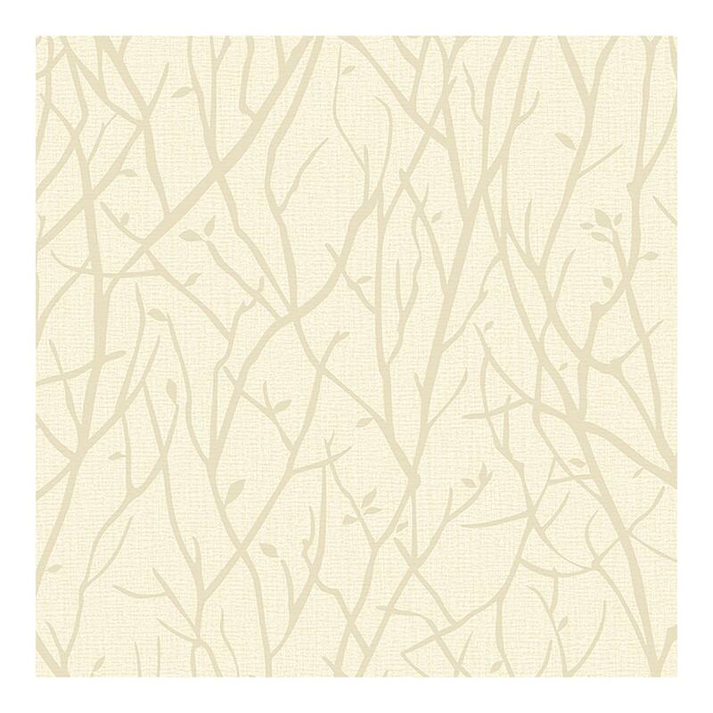 Advantage Kaden Champagne Branches Wallpaper - 21 x 396 x 0.025