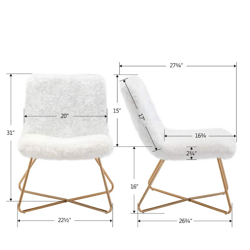 Retro 22” Width Leisure Lounge Vanity Accent Chair