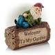 preview thumbnail 49 of 104, Gnome Folding Hands Looking Up Garden Statue