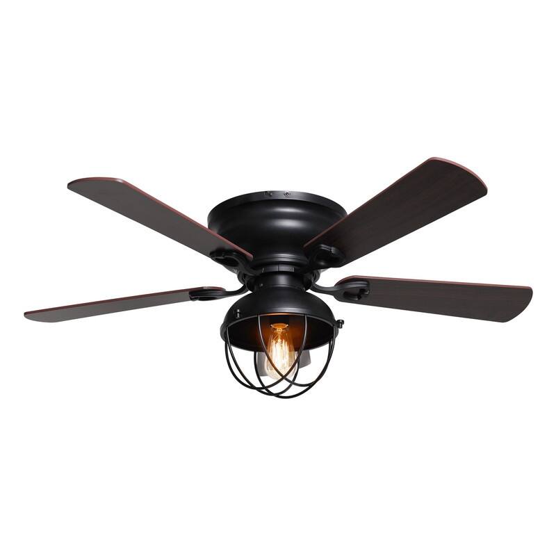42 Inch Industrial Ceiling Fan with Light and Remote Control