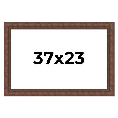 37x23 Frame Pewter Solid Wood Picture Frame Width 1.625 Inches | Interior Frame Depth 0.6875 Inches