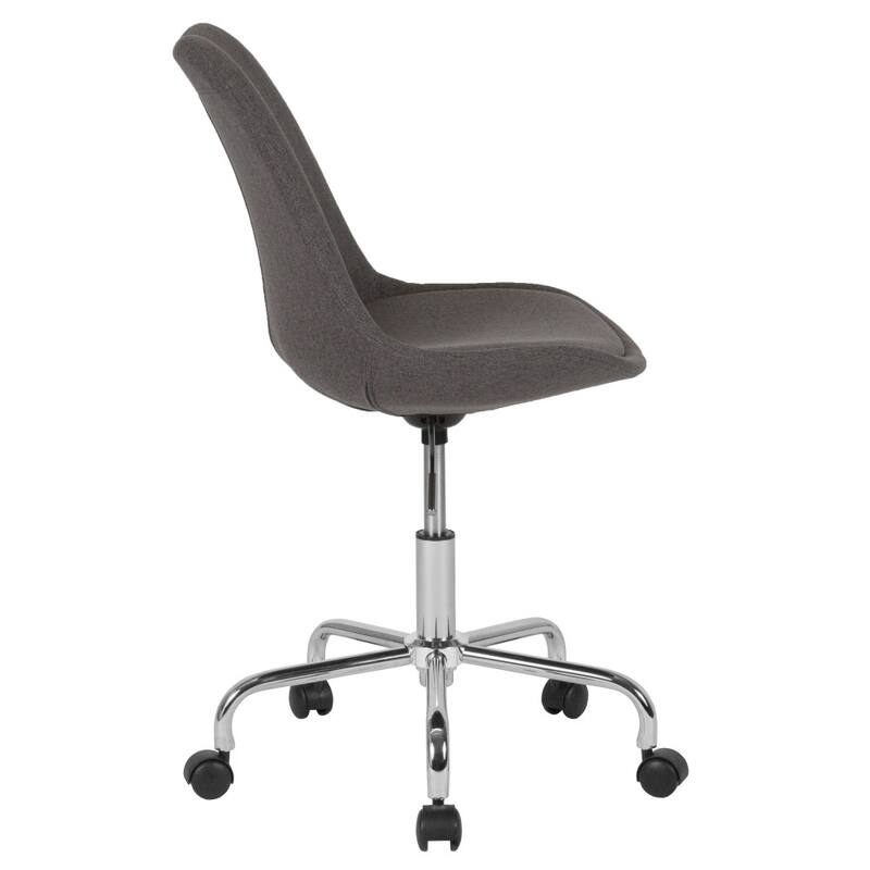 Mid-Back Fabric Task Office Chair with Pneumatic Lift