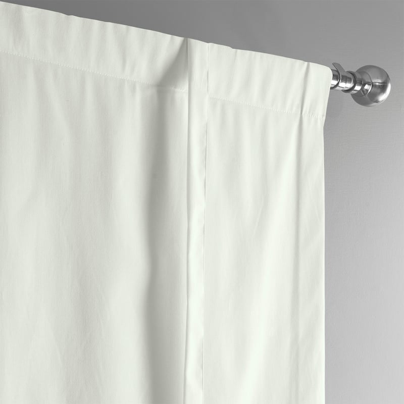 Exclusive Fabrics Solid Cotton Tie-Up Window Shade (1 Panel)