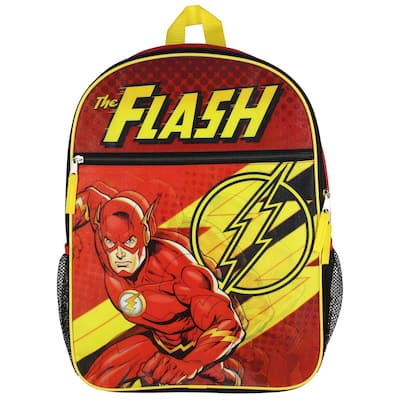 DC Comics The Flash 16" Flat front Backpack - One Size Fits Most